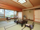 *【客室/2室限定ワンちゃん同室専用客室12畳】開放感あふれる和の寛ぎ空間です。