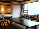 *【客室/407号室507号室山側】シモンズセミダブルベッドで上質な睡眠に誘います※ワンちゃん不可