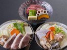 *【夕食/鍋(10月〜3月)】メインとなる鍋料理。季節によって変わるのも魅力です。