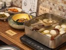 朝食イメージ:おでん・糸島鯛の漬け
