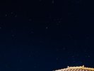 露天風呂から見える星空