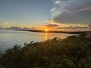 フロントテラスより見える夕日