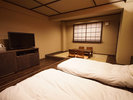 眺望和洋室:お部屋でごゆっくりとお寛ぎ下さい。(露天風呂付き客室ではありません)