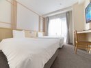 ツインルーム ベッド2台設置広さ18.75u〜21.83u