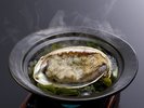 アワビの陶板焼き
