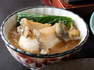 戻し鮑の蕪蒸し 淡味あんかけ