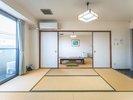 6畳+7.5畳の広々二間続き和室。合宿やご家族旅行、グループ利用におすすめです。