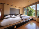 【露天風呂付客室】Eタイプ 角部屋に位置した明るいお部屋です