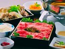 【夕食】オリーブ牛しゃぶしゃぶセット