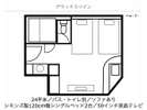 デラックスツイン間取り図