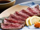 鳥取の和牛をたたきでお楽しみいただけます。別注料理で承ります