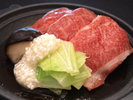 黒毛和牛の塩麹仕立て(味噌ポン酢添え)(一例)