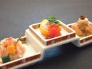 鯛三昧(一例)鯛料理三種