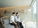 ラウンジから眺める中川運河