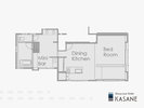 【スイートルーム 点線】間取り図
