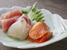 【季節の会席】秋(2026年9月〜11月)御造里 鯛 鮪 滋賀県産鱒