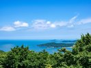 コバルトライン「大六天駐車場」ブルーに輝く海が絶景です。女川ライドに。