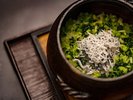 【基本会席】食事_しらす菜ご飯※写真はイメージです