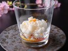 2026年春《御食国》《味覚》地元産 トマトと岩戸の塩、邪払餡と甘酒のシャーベット添え