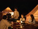 グランピングテント:お食事イメージ