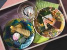 【美湖膳】2026春献立《前菜》美菜玉手箱 氷頭膾と糸筍甘酢漬け他