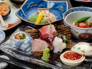 *【夕食一例】夏〜秋の会席料理・お造り