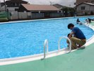 ホテル目の前のもりいこいの広場プール(徒歩2分)幼児80円小学生160円大人320円