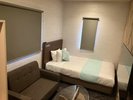 【トレーラー シングルルーム】定員:2名/広さ:12u/セミダブルベッド122cm×195cm/ソファベッド1台