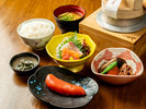 ◇博多明太一本朝食@◇・明太子・がめ煮・本日のお刺身・釜炊きごはん・お味噌汁