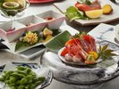 旬の魚介類を気軽に満喫する「海鮮ライトコース」