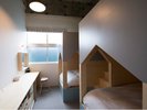 2段ベッドが2つあるお子様連れの家族に人気のお部屋です。