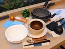 貸出用の調理器具セットです。数量限定となります。