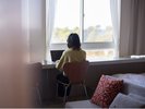 ビジネスにもおすすめ。景色を眺めながらPC作業。