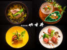 一品一品手作りの、繊細で可憐に仕上げられた『湖国の美食』を、ゆっくりとご堪能ください