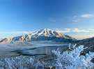 冬の草千里は、言葉を失うほどの美しさ。