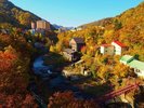 定山渓温泉街(秋)