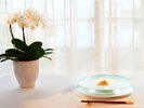 【料理】素材にも食器にもこだわった一品。