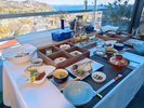 客室名:クリアドームで、ゆったりと朝食をお楽しみいただけます。(お祝いプラン特典)
