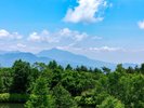 ホテル中庭からの見える風景
