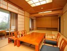【檜風呂付】和室10畳+6畳】ゆったり寛げる和室※眺望は開けておりません