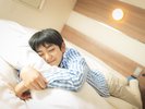 【ホテルでの一日】ベッドへダイブ!