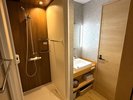 松ぼっくりの間(コンパクトツイン) トイレ、洗面所などの水回りも一新し、新たにシャワーブースを配置