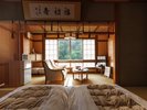 最上階スイートルーム、布団タイプのお部屋。