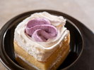 【わんちゃんメニュー】紅芋と豆乳のショートケーキ