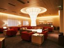 ラウンジ「茜」昼はウエルカムドリンクを愉しみながらのチェックイン