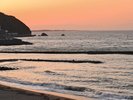 宿からの眺め(夕日)