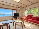 2階水の星露天風呂付特別室(リビング一例)