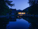 夜景を望む