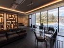 【ライブラリーラウンジ】冬景色を眺めながらゆっくりと流れる時間を愉しむ