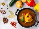 朝食メニュー道産もも肉のスープカレー ※イメージ